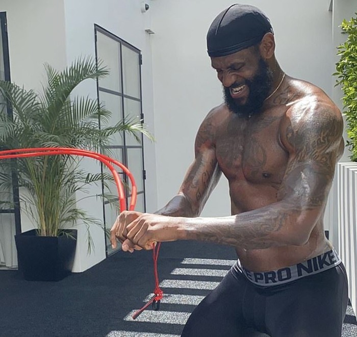 Lebron James Working out