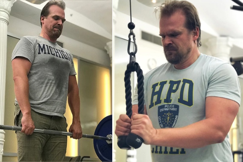 david harbour weight-loss workout routine 